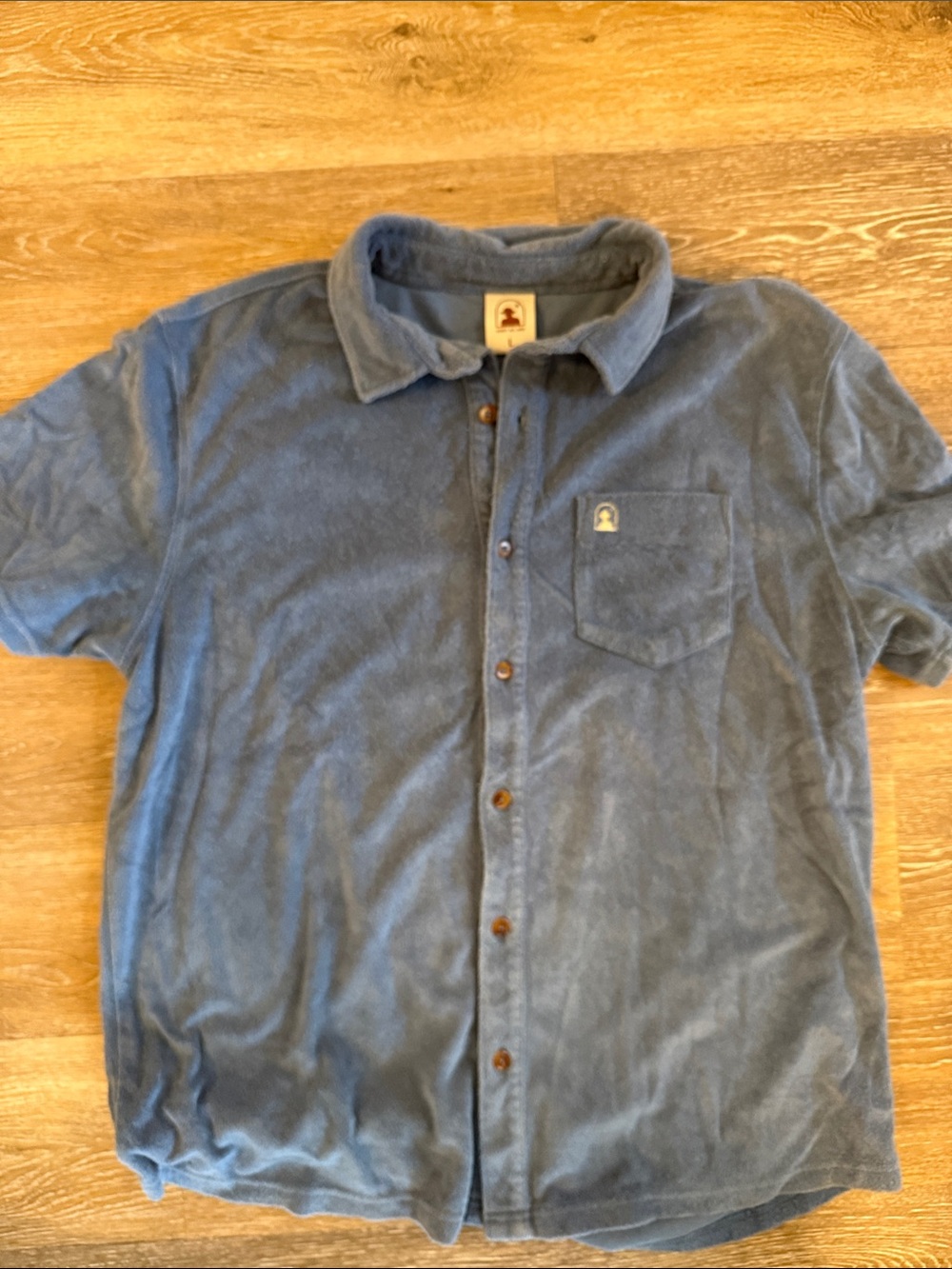 Dandy Del Mar Blue Terry Shirt - Men’s Large